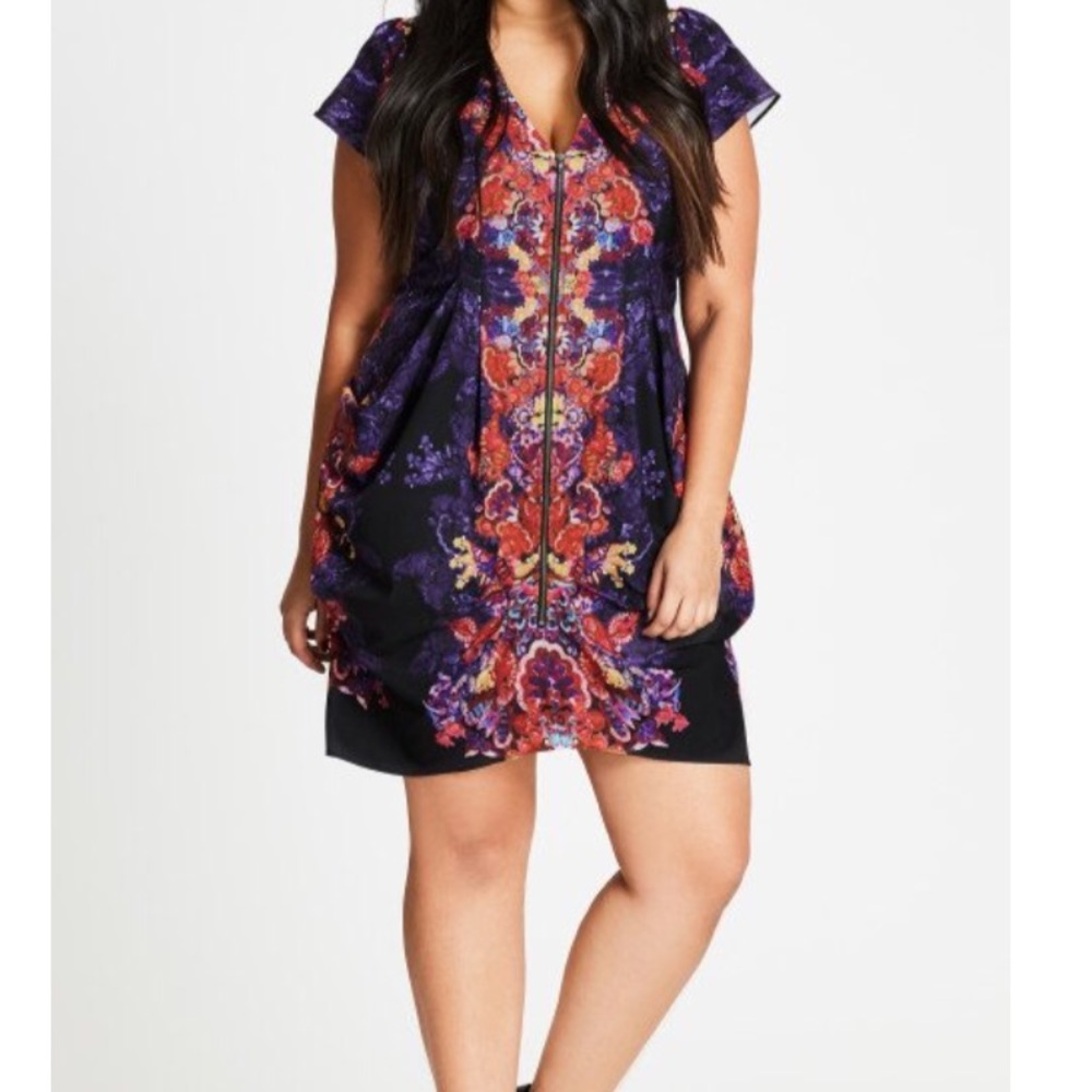 NEW Vibrant City Chic mirrored tunic
